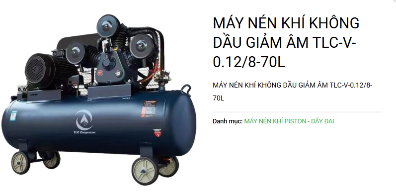 Chọn máy nén khí
