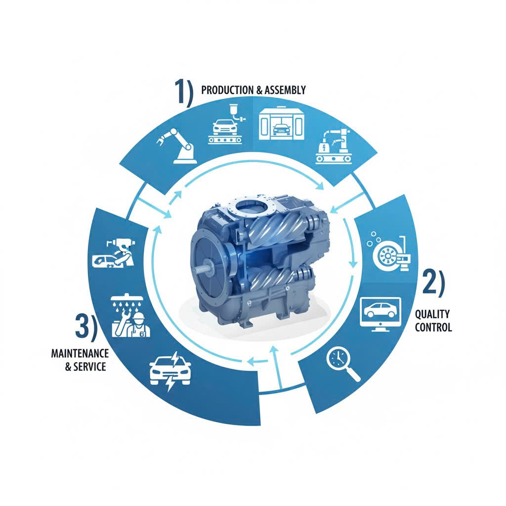 Nén khí ngành ô tô