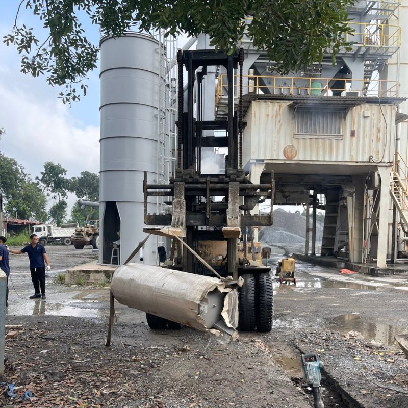 Đưa máy nén khí vào vị trí lắp đặt